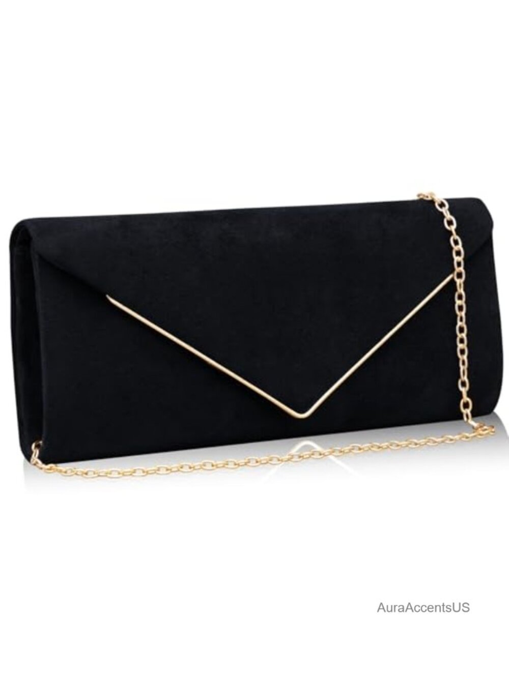 Sparkling Envelope Evening Bag with Detachable Chain